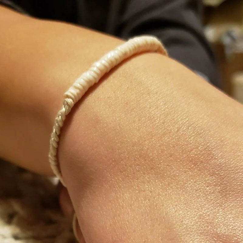 Genuine Braided Puka Bracelet